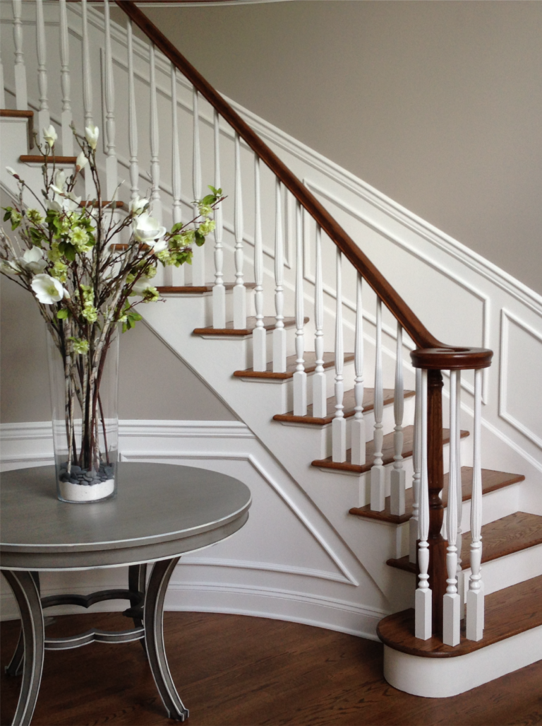 beautiful refinished staircase